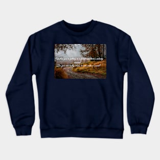 waving through a window Crewneck Sweatshirt